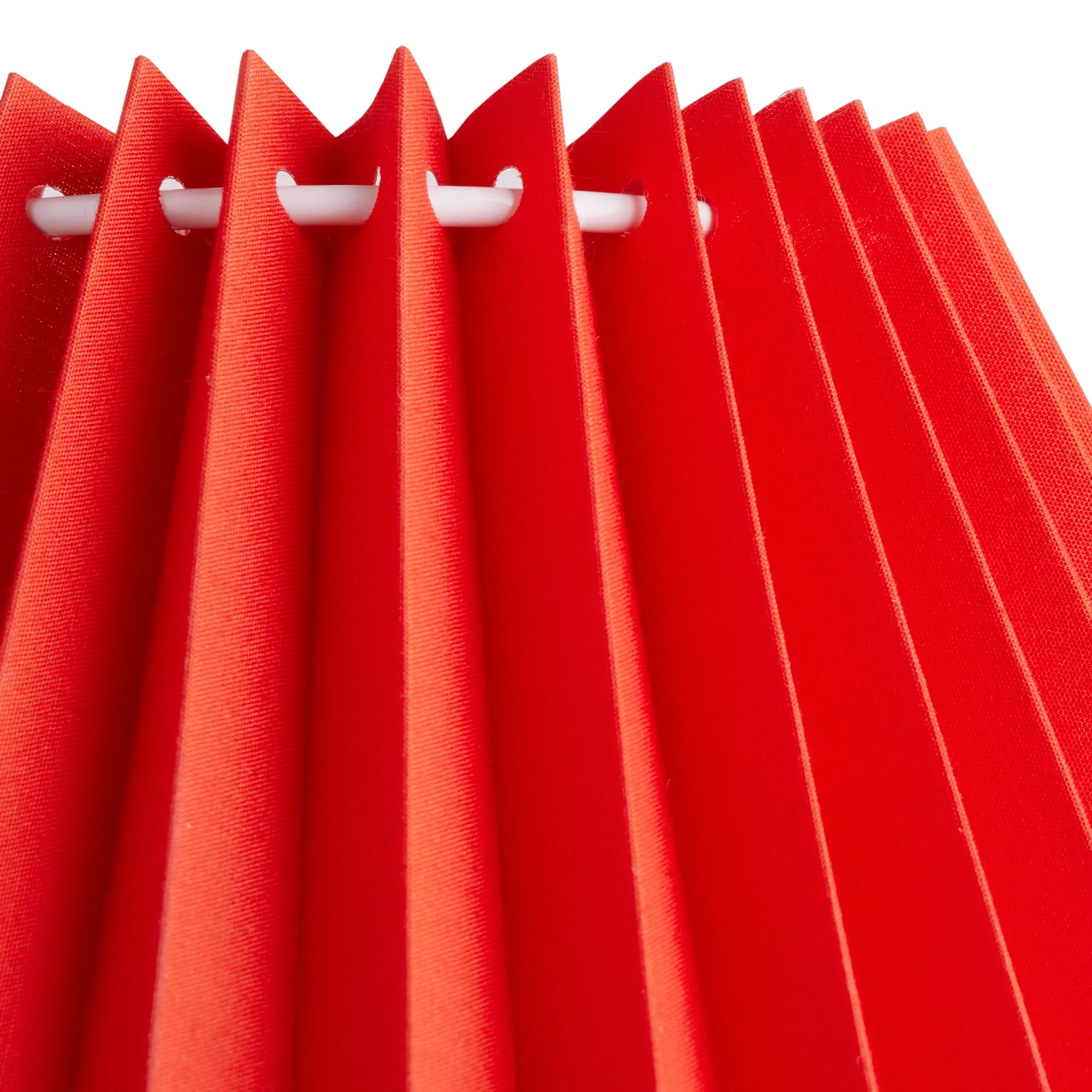 14cm tall tapered folded shade in red