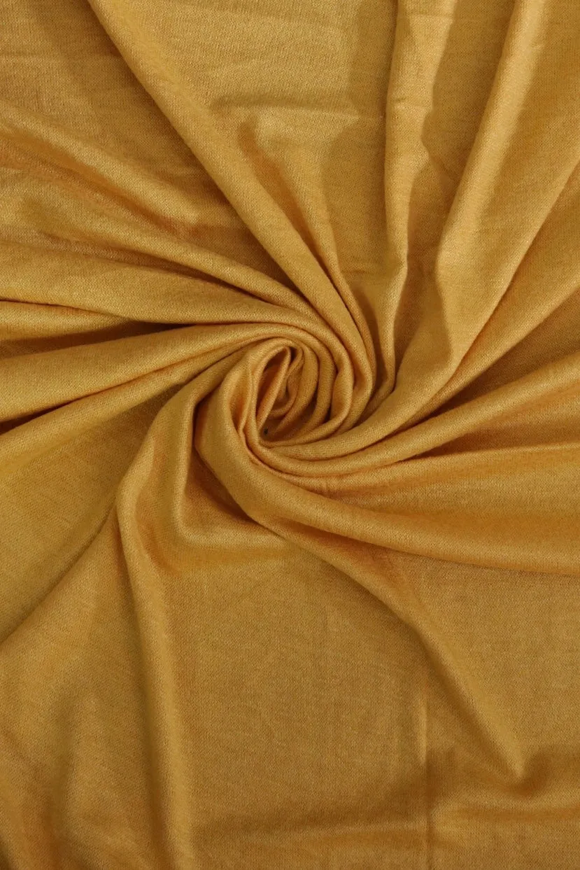 1YD PRECUT; Mustard Berlin Brushed Hacci Sweater Knit
