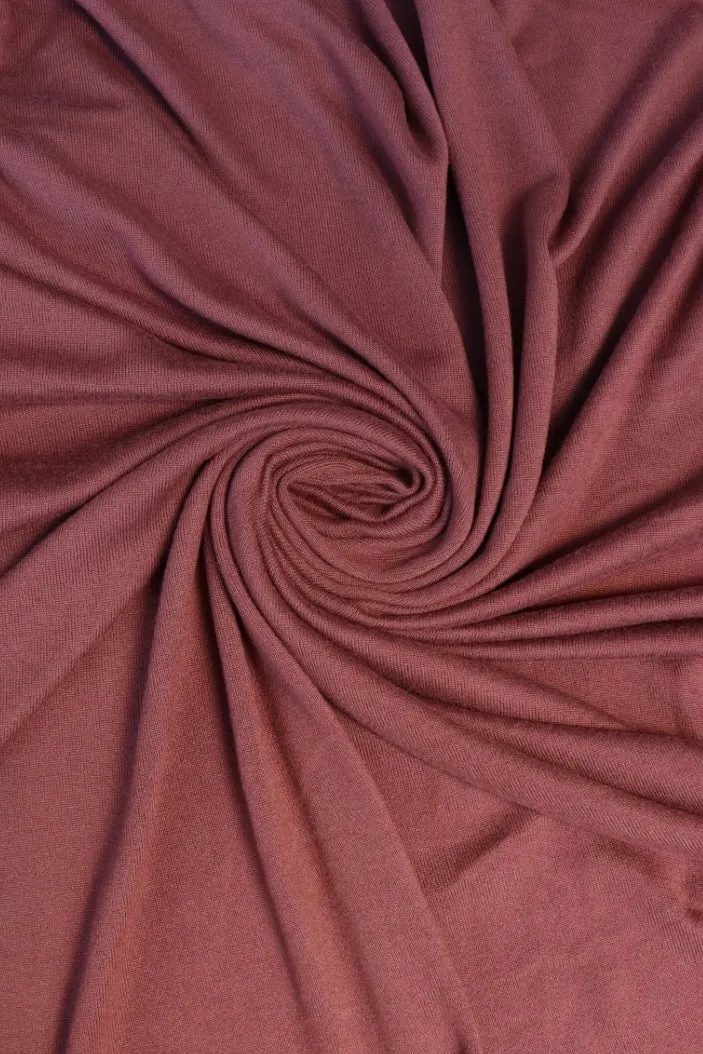 1YD PRECUT; Teddy Bear Brown Versailles Brushed Hacci Sweater Knit