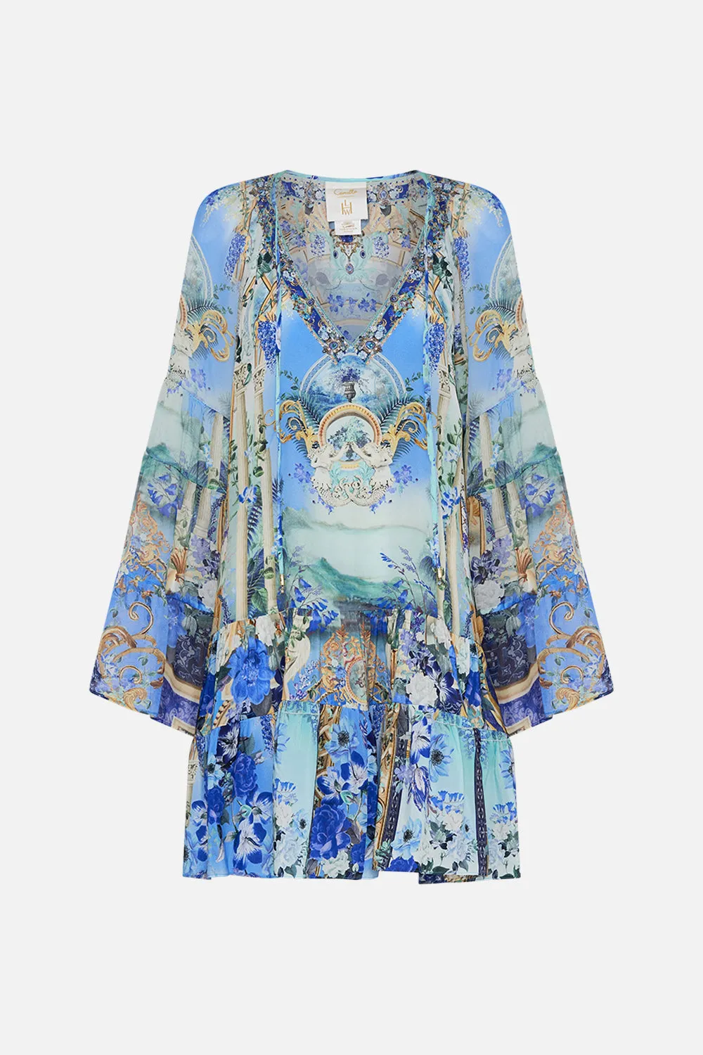 A-LINE GATHERED PANEL DRESS VIEWS OF VESUVIUS