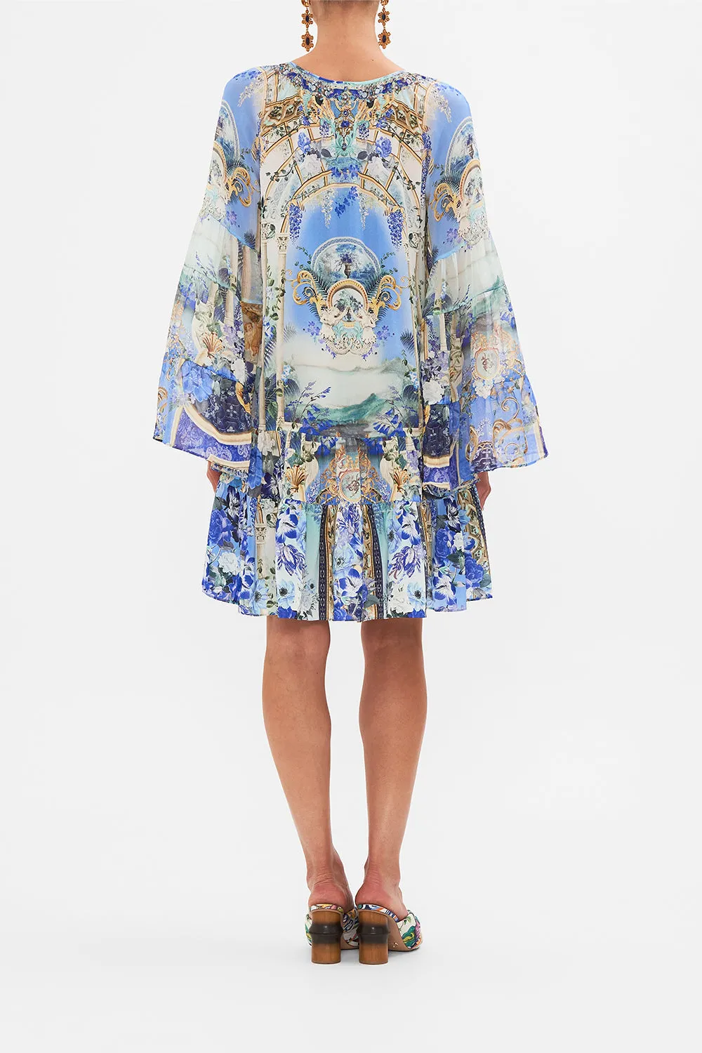 A-LINE GATHERED PANEL DRESS VIEWS OF VESUVIUS