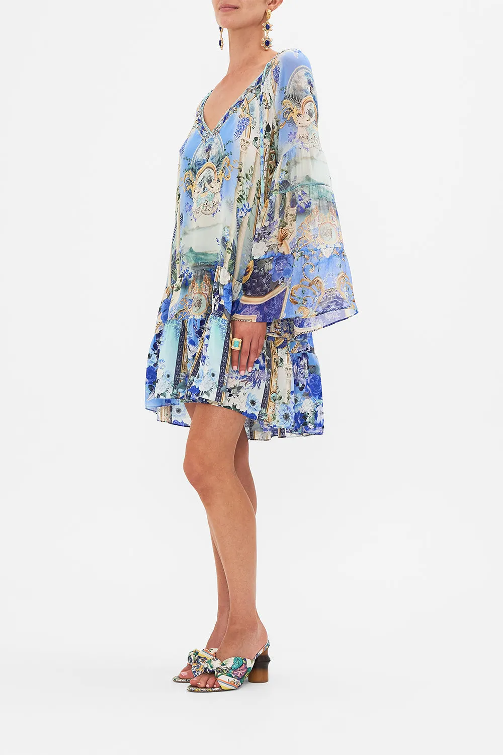 A-LINE GATHERED PANEL DRESS VIEWS OF VESUVIUS