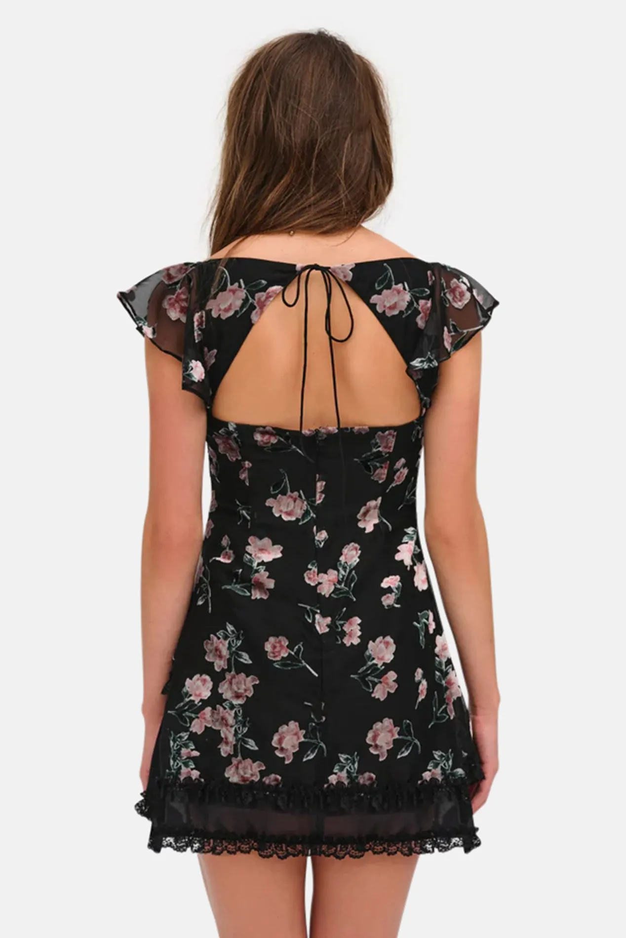 Aigrette Mini Dress Black