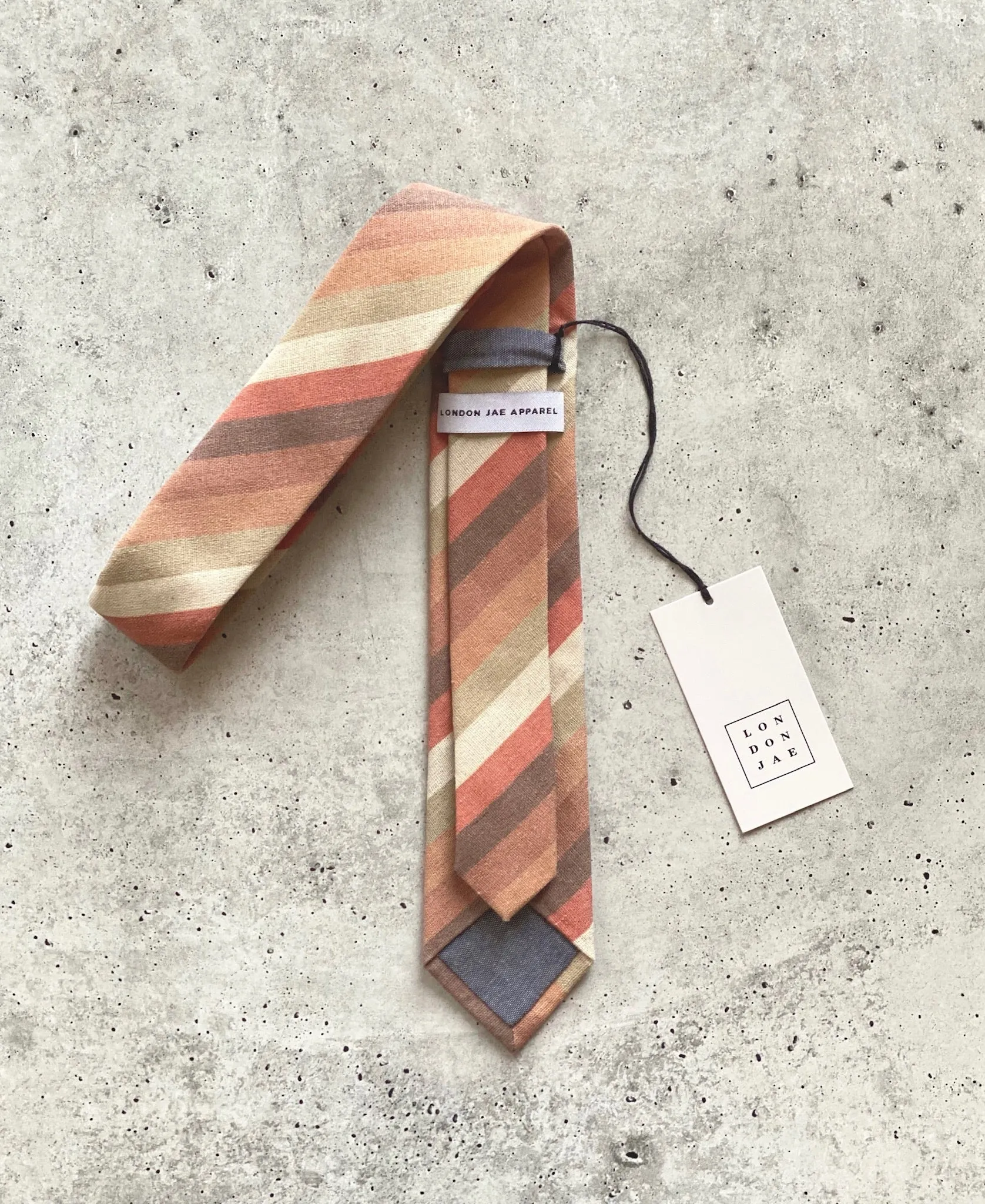 Ambrose Cotton Striped Neck Tie