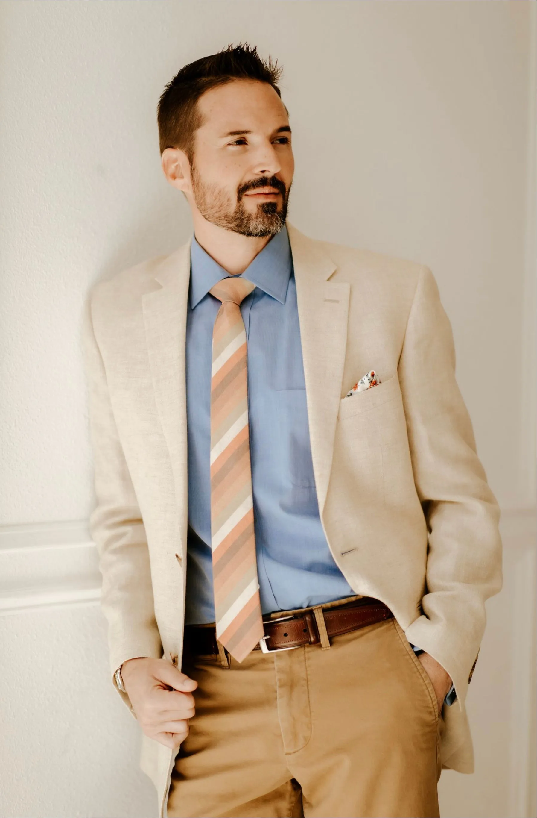 Ambrose Cotton Striped Neck Tie