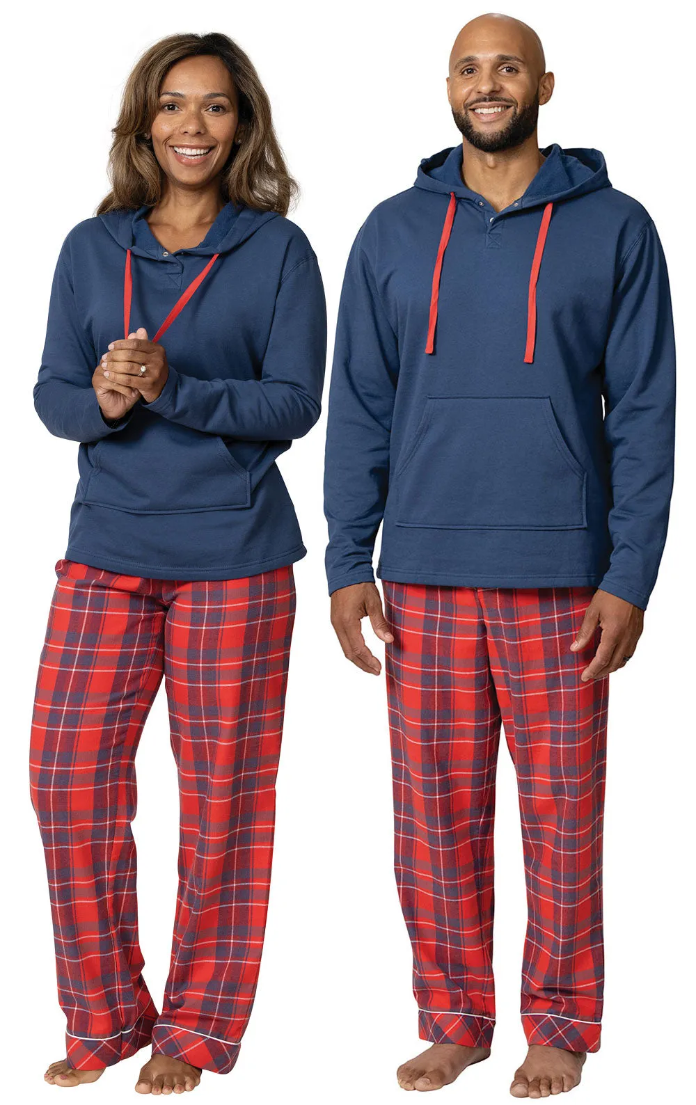 Americana Plaid Women's Pajamas - Couples