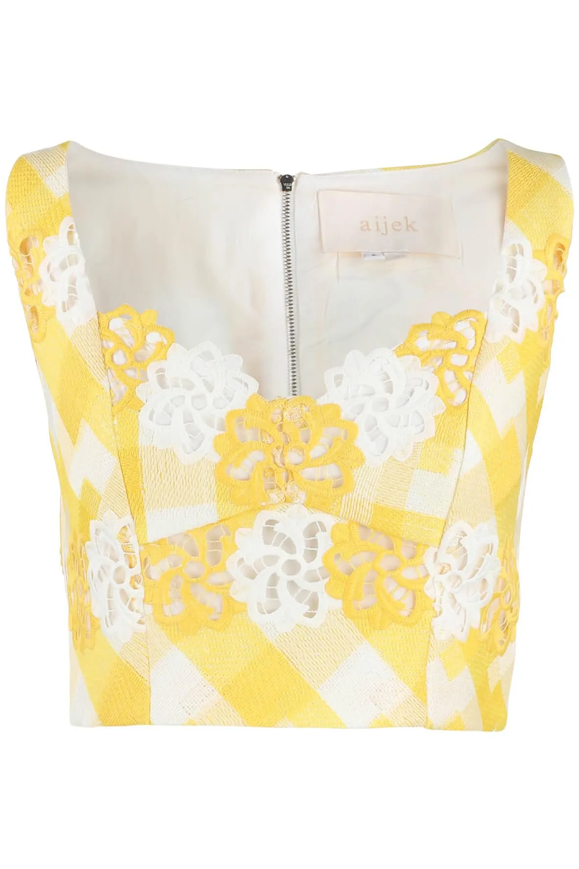 Arman Embroidered Cropped Tank