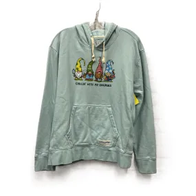 Athletic Sweatshirt Hoodie By Life Is Good In Blue, Size: Xl