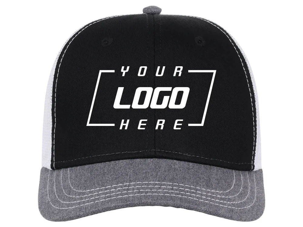 Atlantis Sonic Trucker Cap - Black/Grey/White