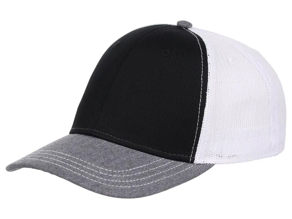 Atlantis Sonic Trucker Cap - Black/Grey/White