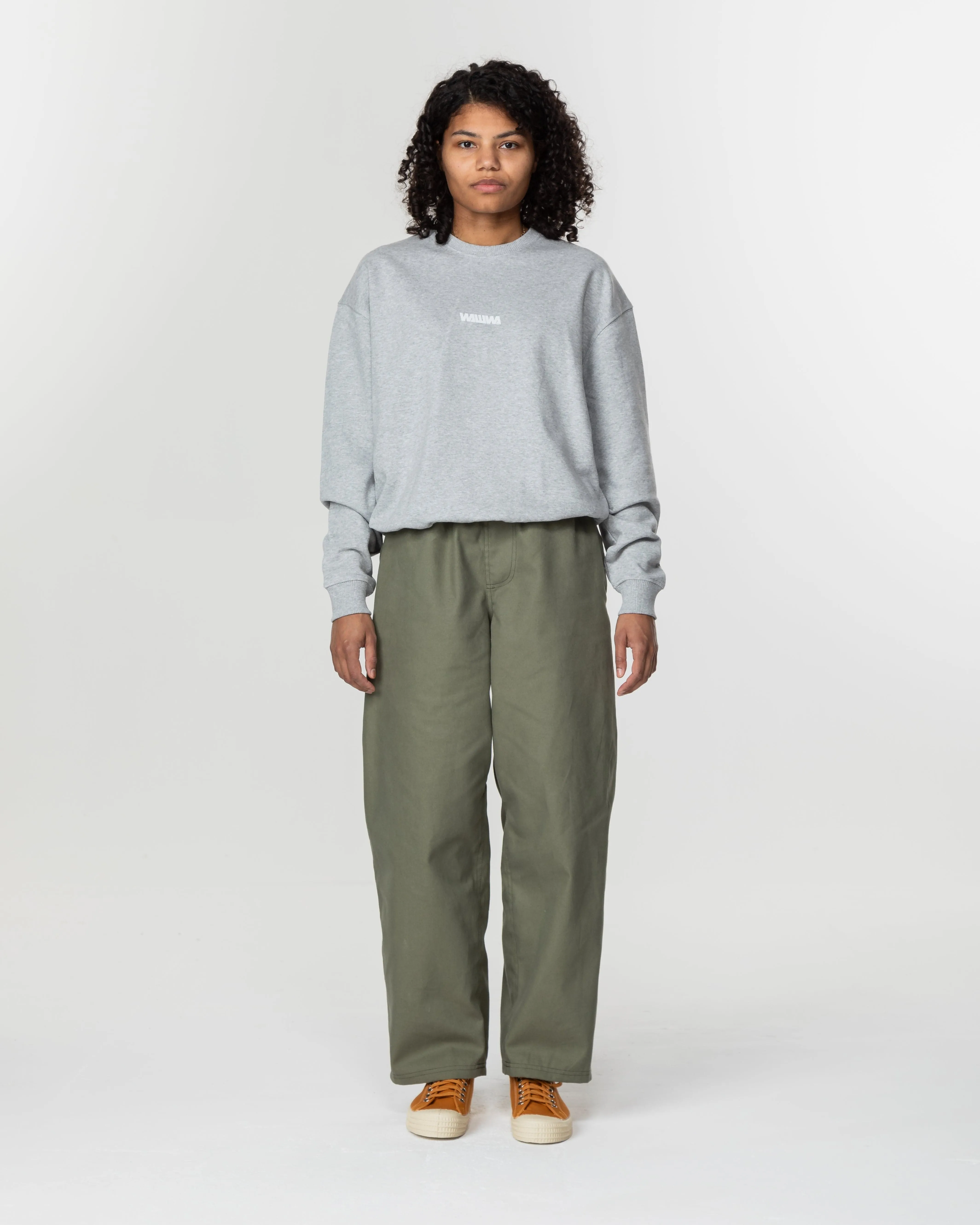 Basic Logo Sweatshirt - Grey Marl