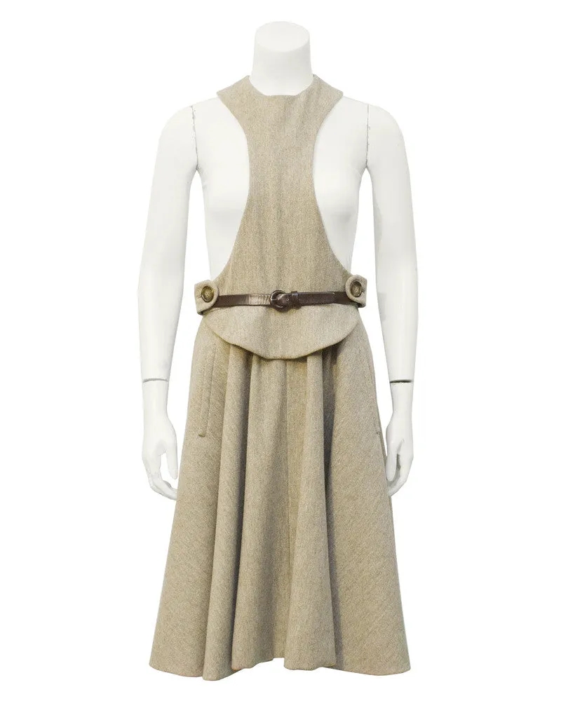Beige wool 'lollipop' dress