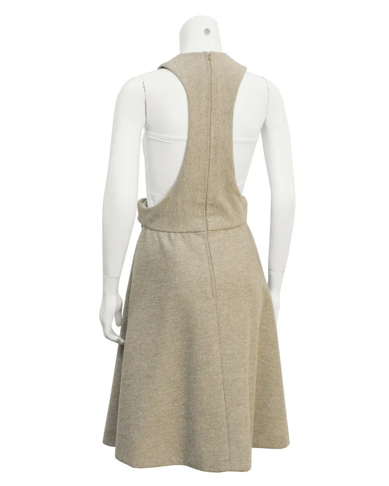 Beige wool 'lollipop' dress
