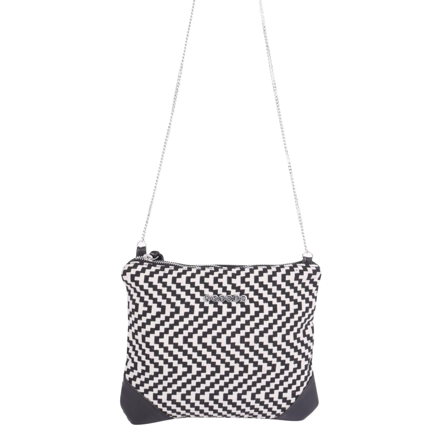 Black & White Textured Cotton Girls Sling