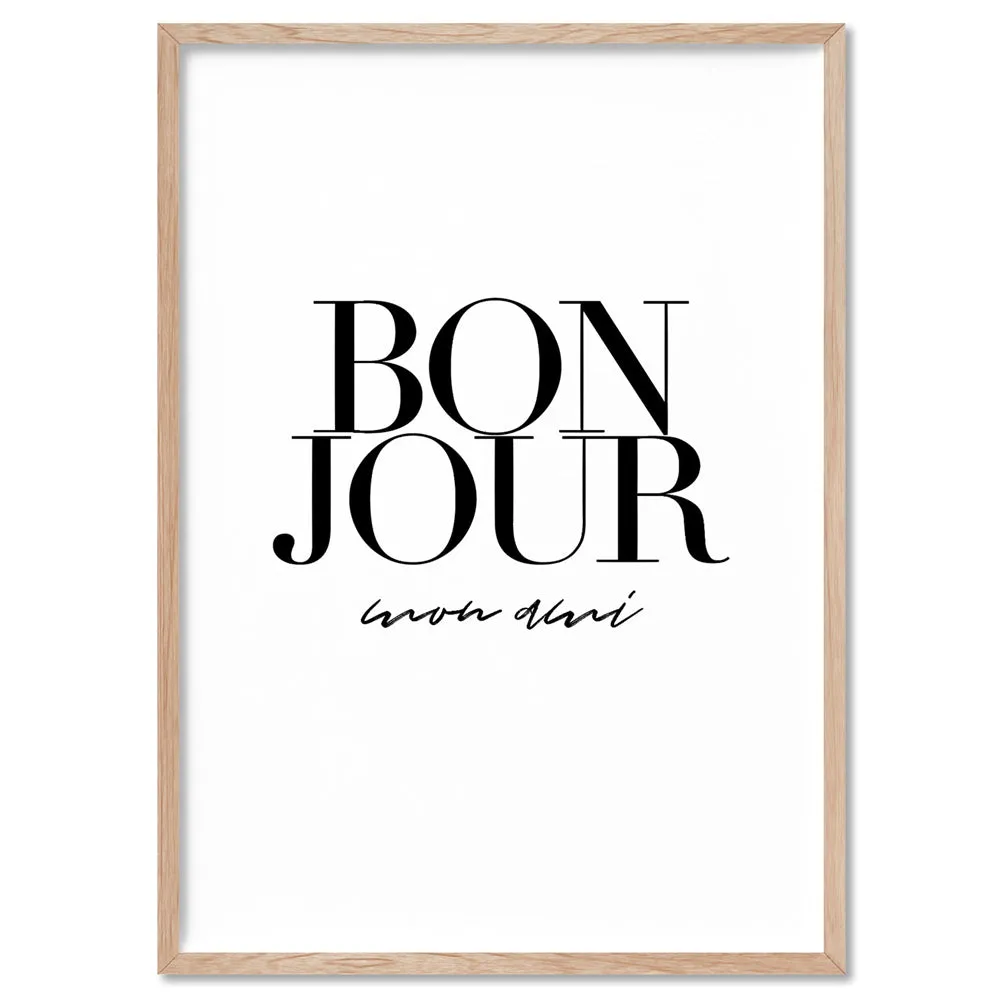 Bonjour, Mon Ami - Art Print