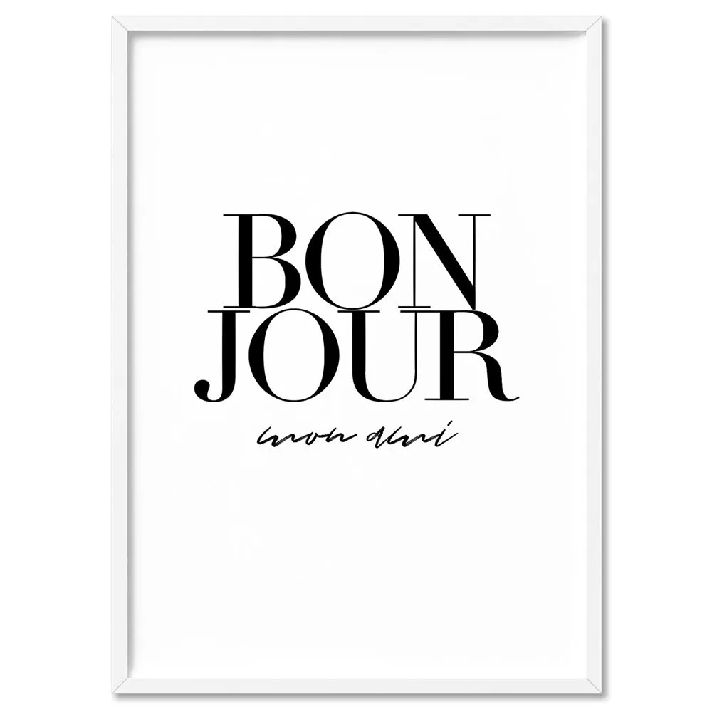 Bonjour, Mon Ami - Art Print