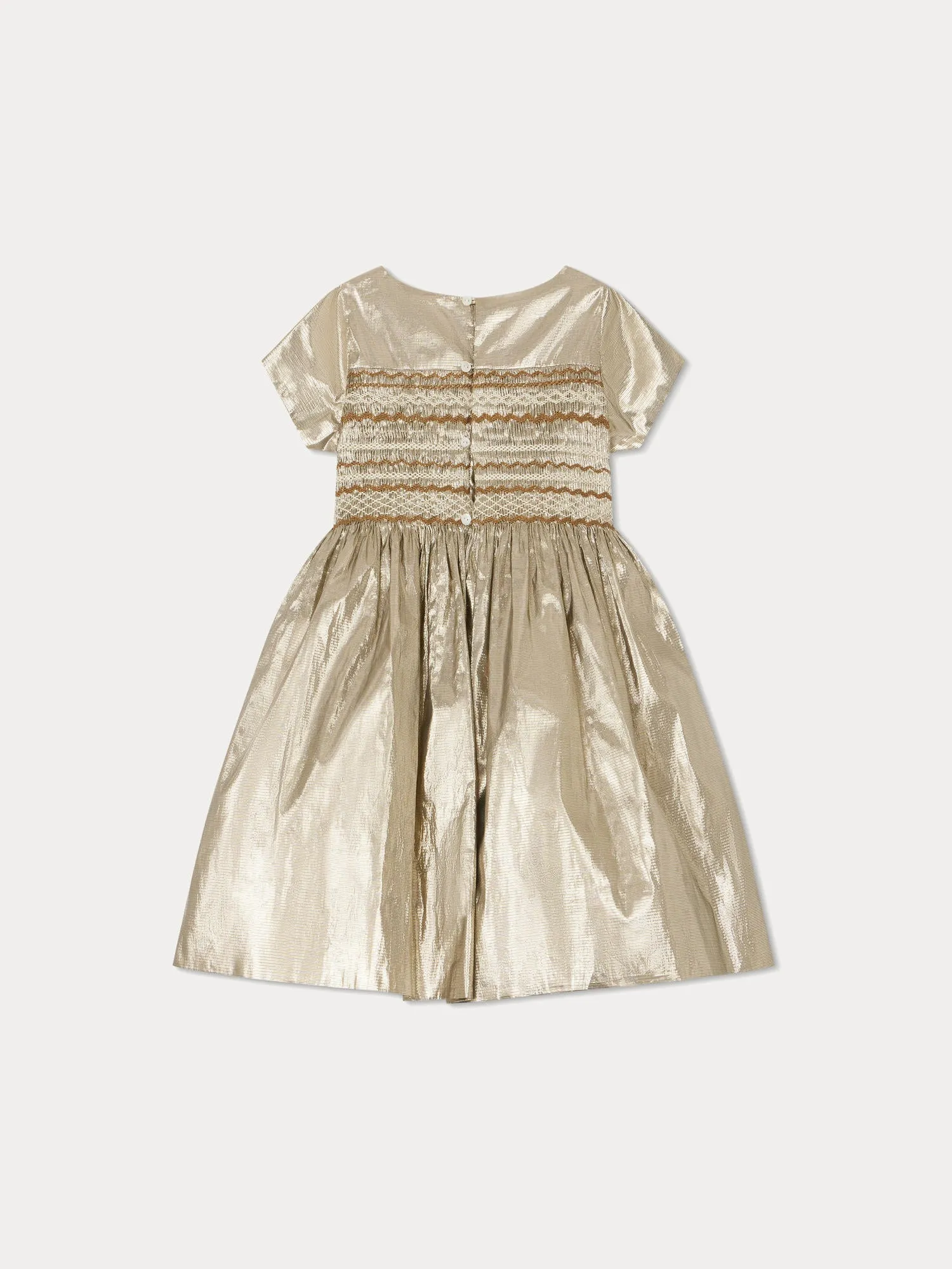 Bonpoint Duchesse Ceremony Gold Dress