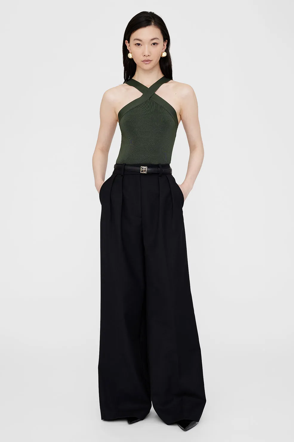 Brea Top - Dark Olive