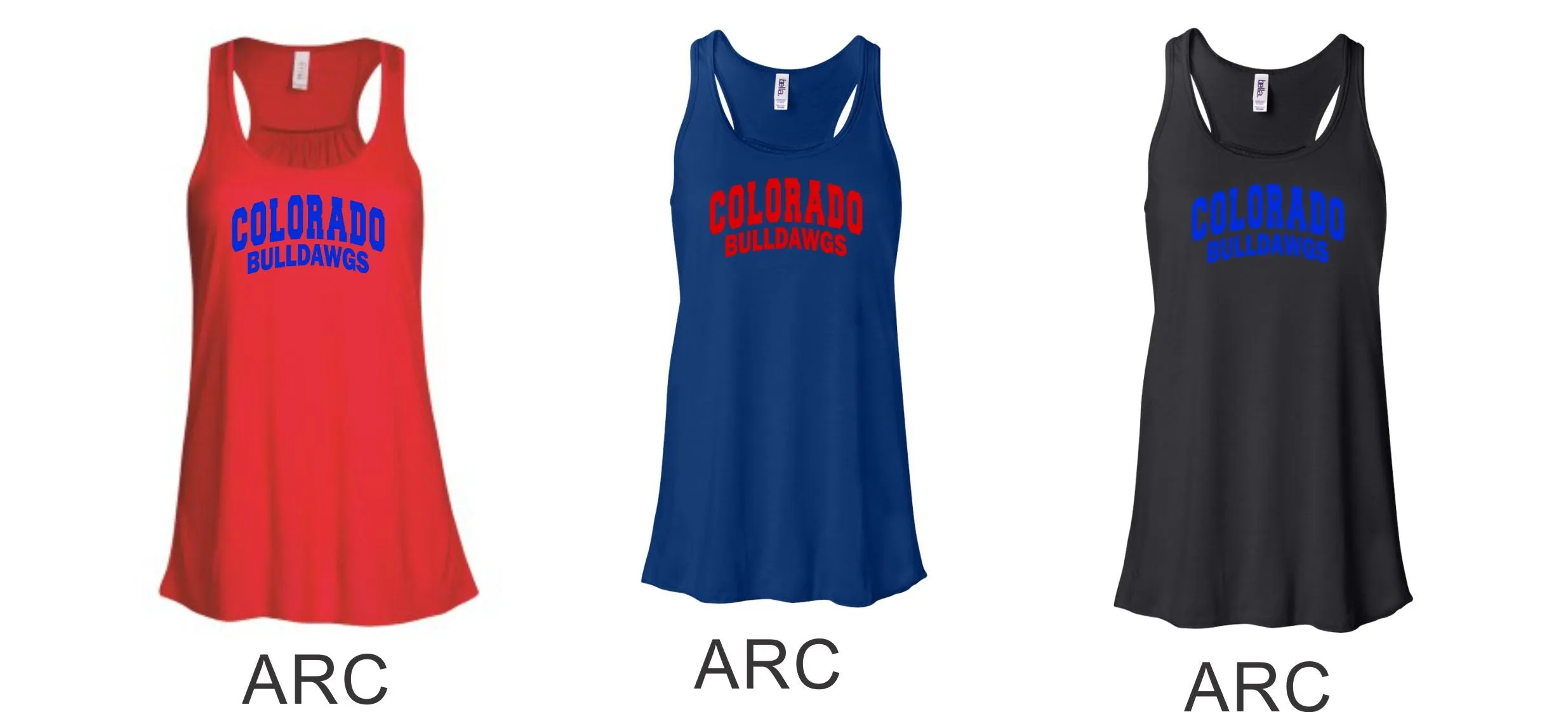 Bulldawgs Flowy Tank- 4 designs- Matte or Glitter