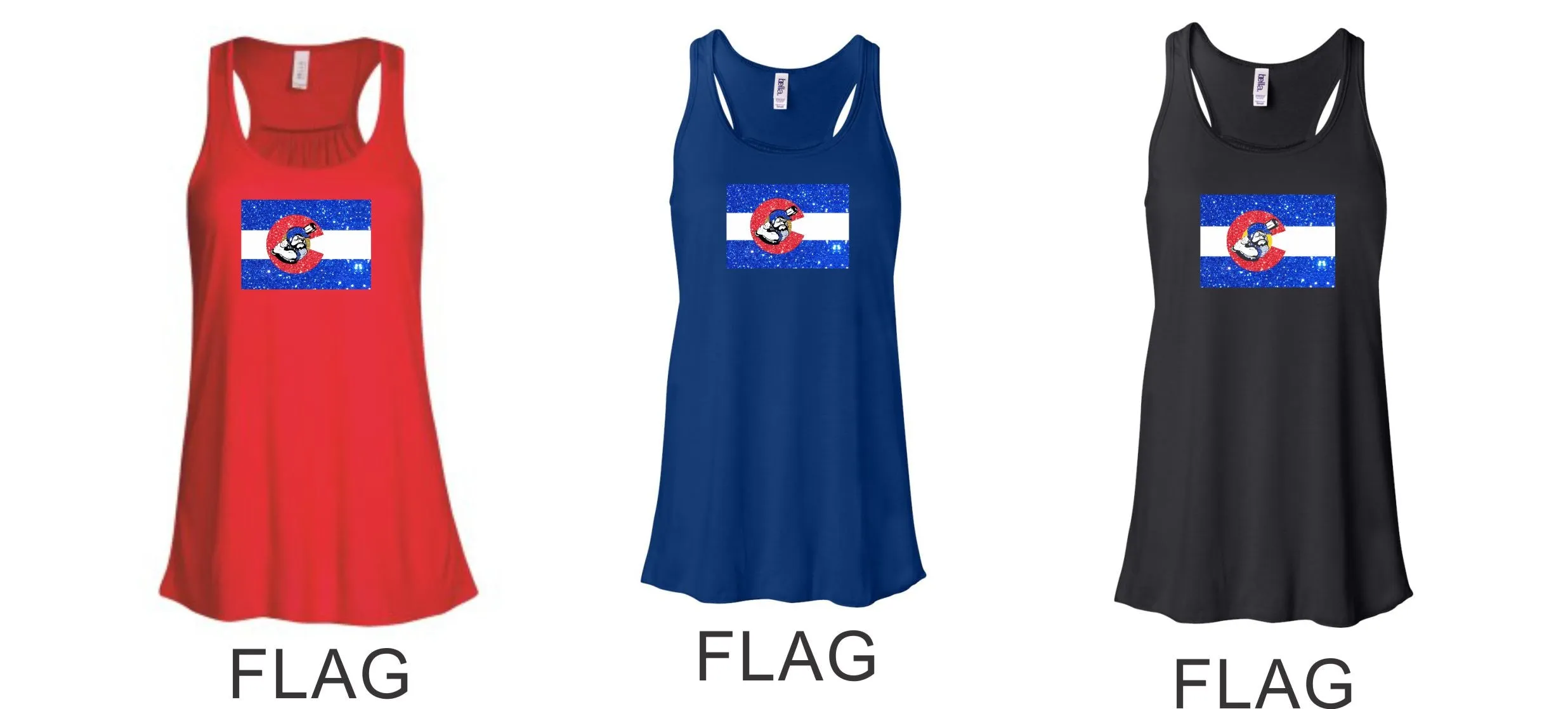 Bulldawgs Flowy Tank- 4 designs- Matte or Glitter