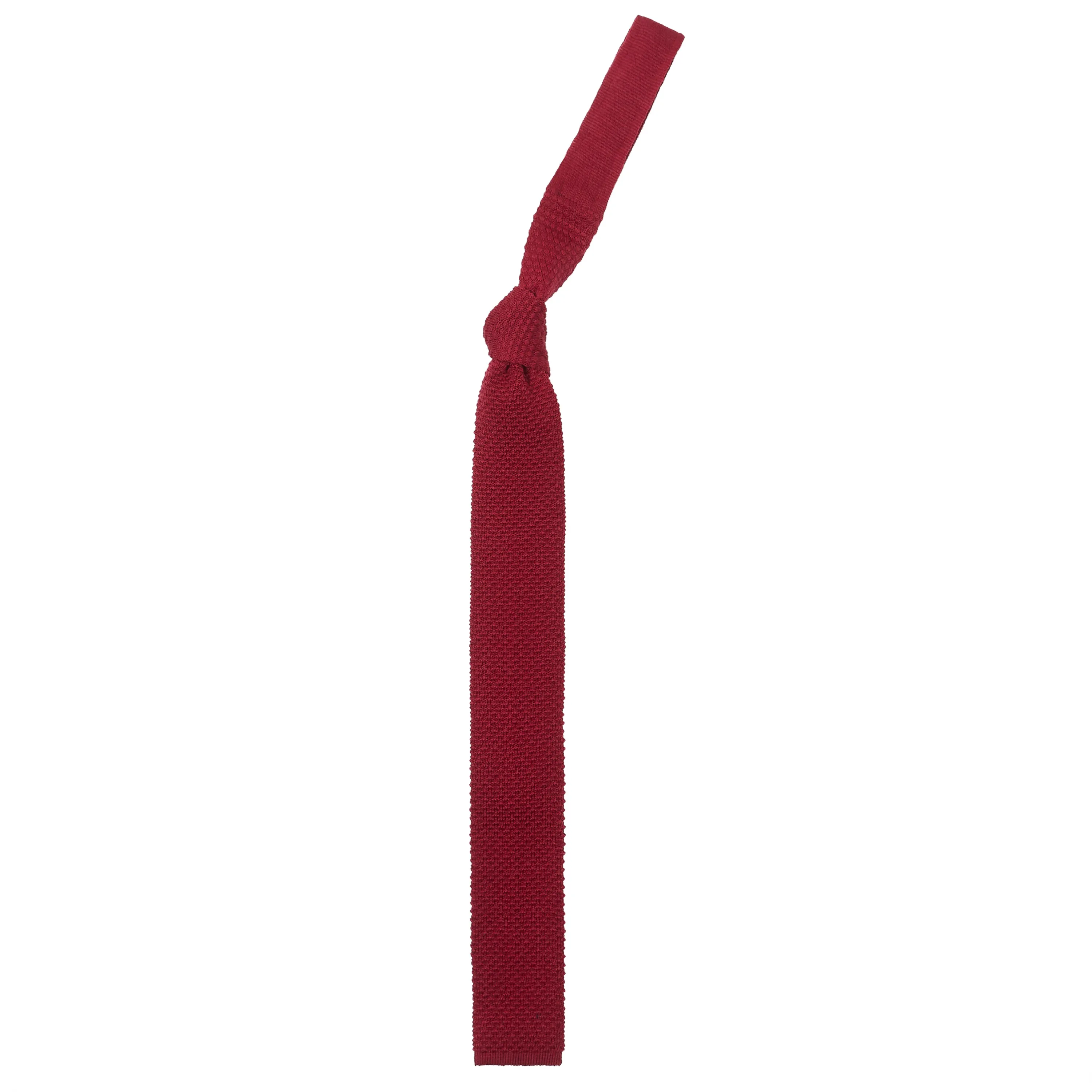 Burrows & Hare Knitted Tie - Red