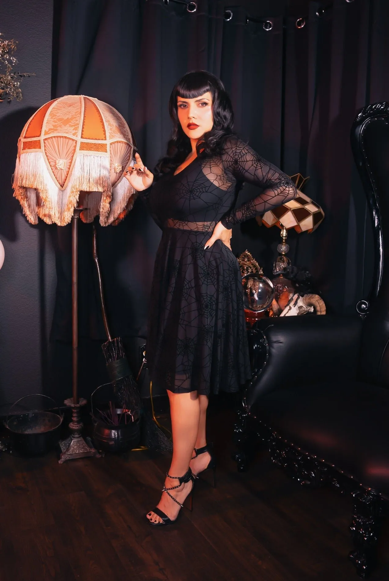 Caught in your Web Sheer Dress
