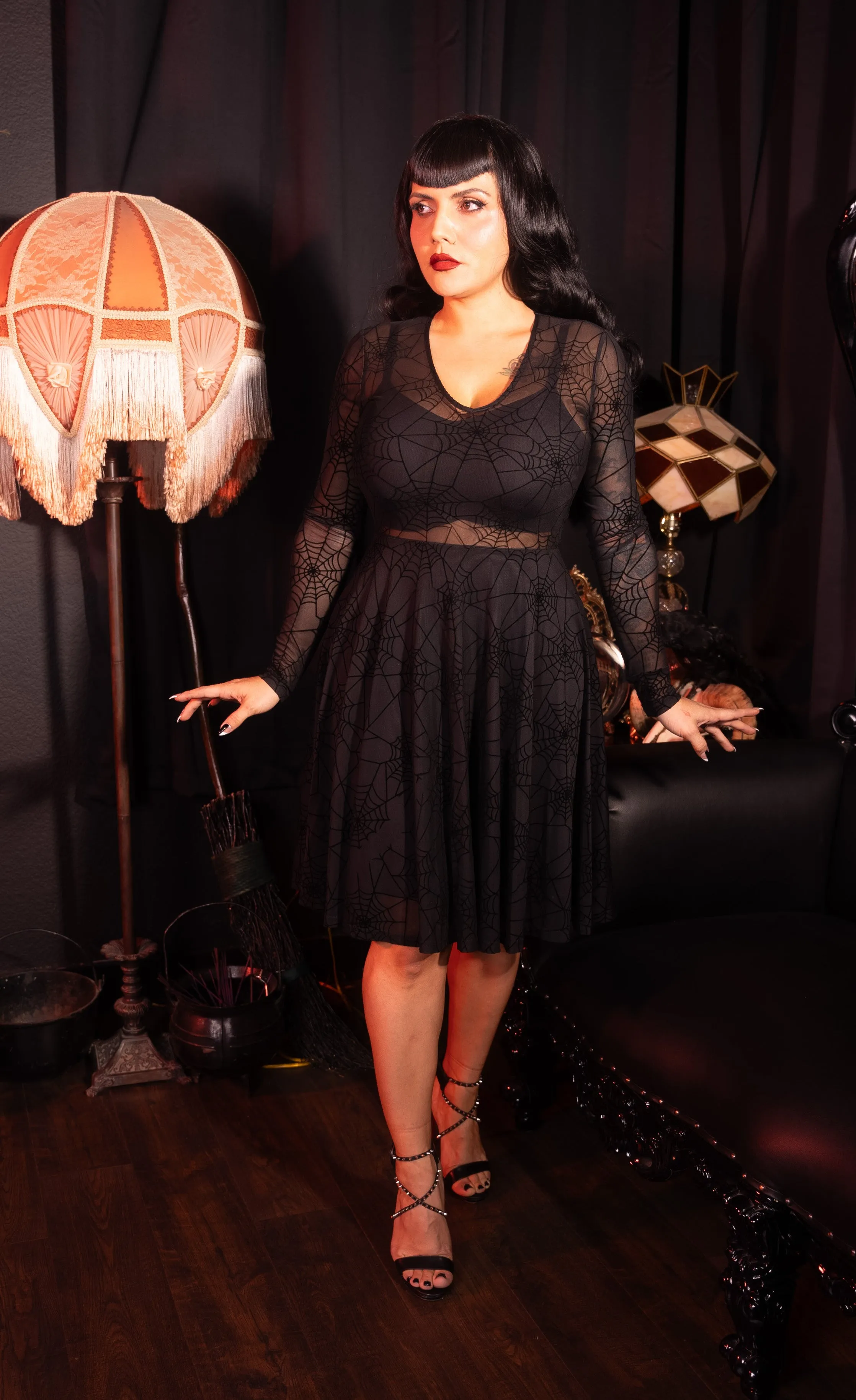Caught in your Web Sheer Dress