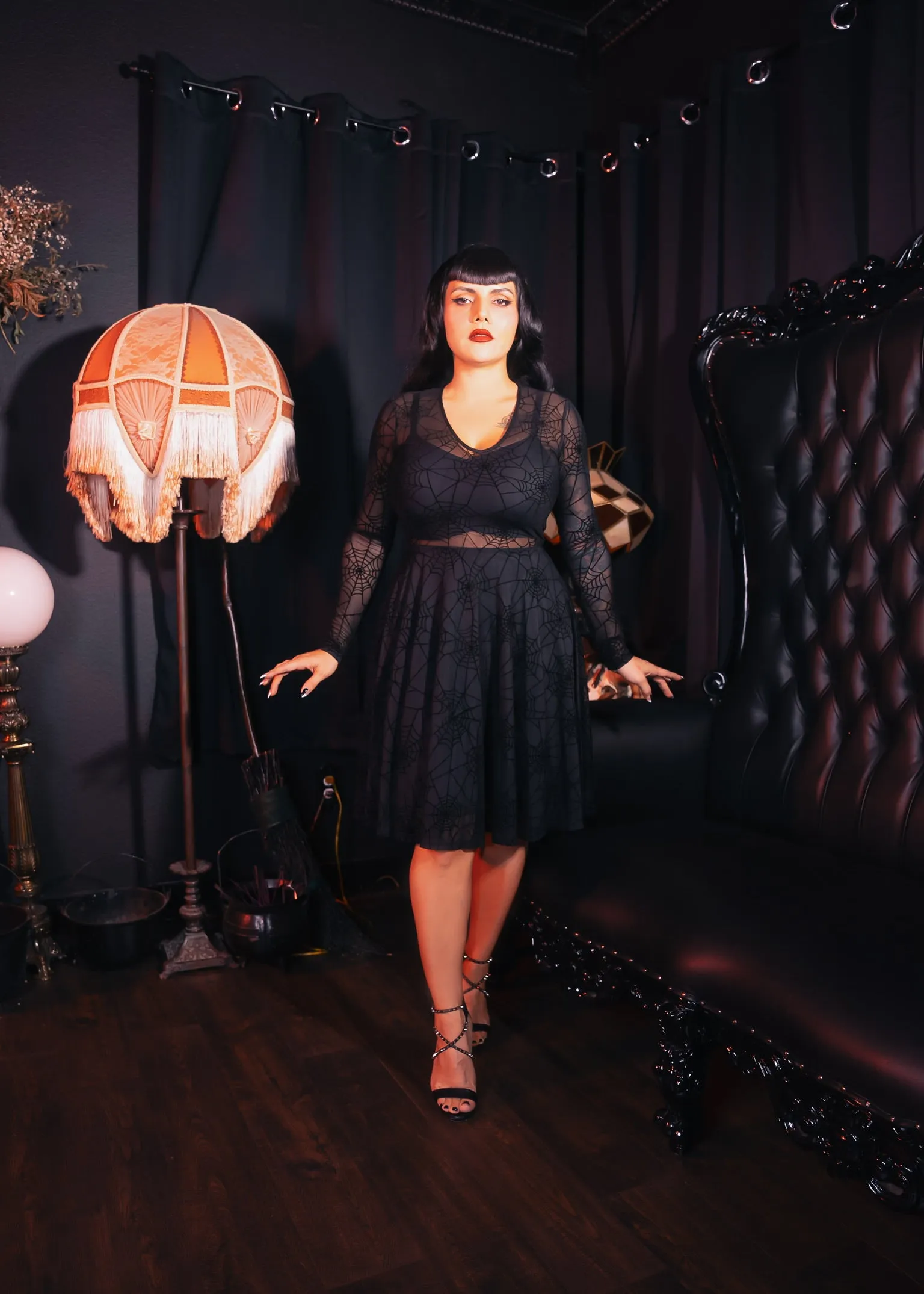 Caught in your Web Sheer Dress