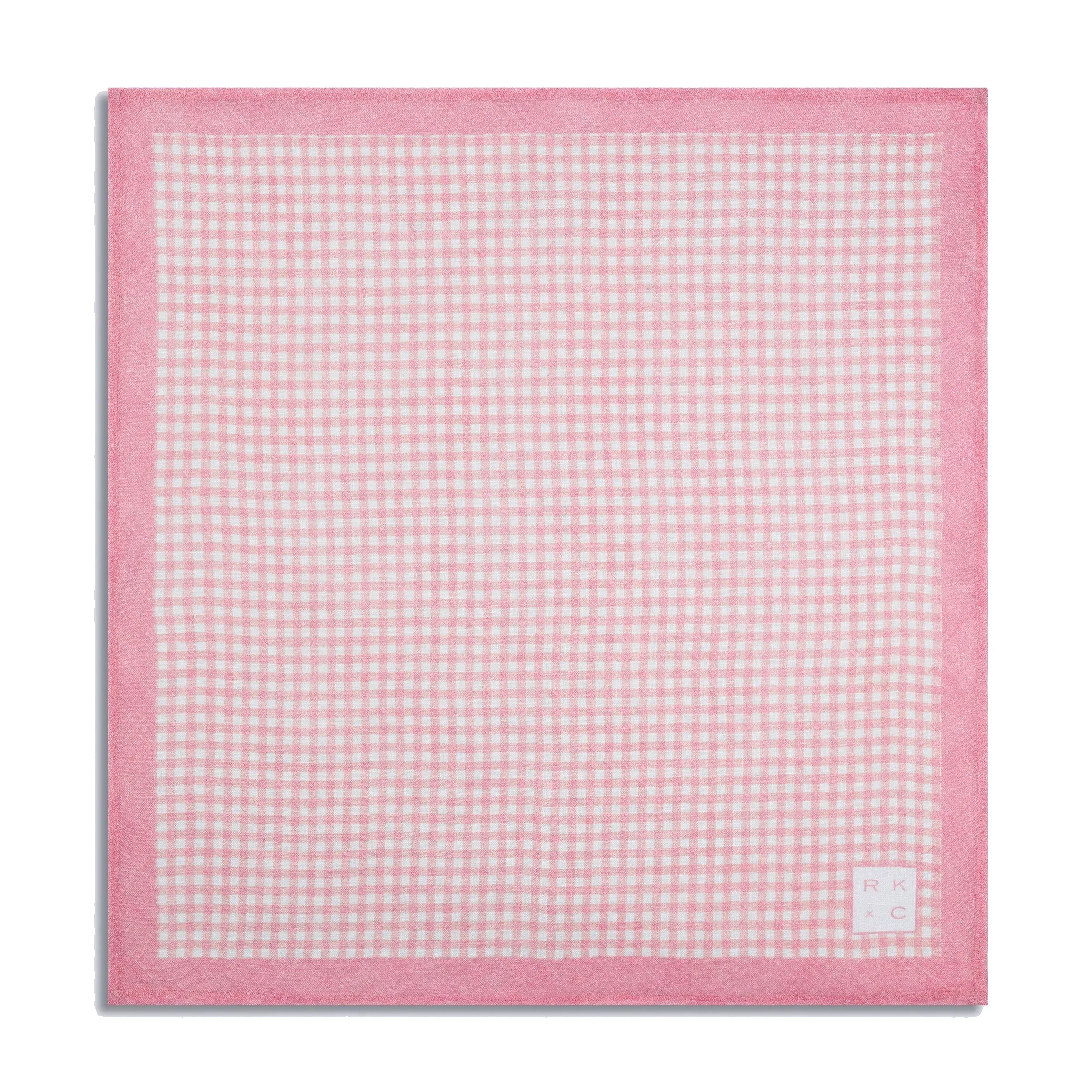 Chokore Checkered Past (Pink) - Pocket Square & Pink Striped Silk Necktie - Plaids Range