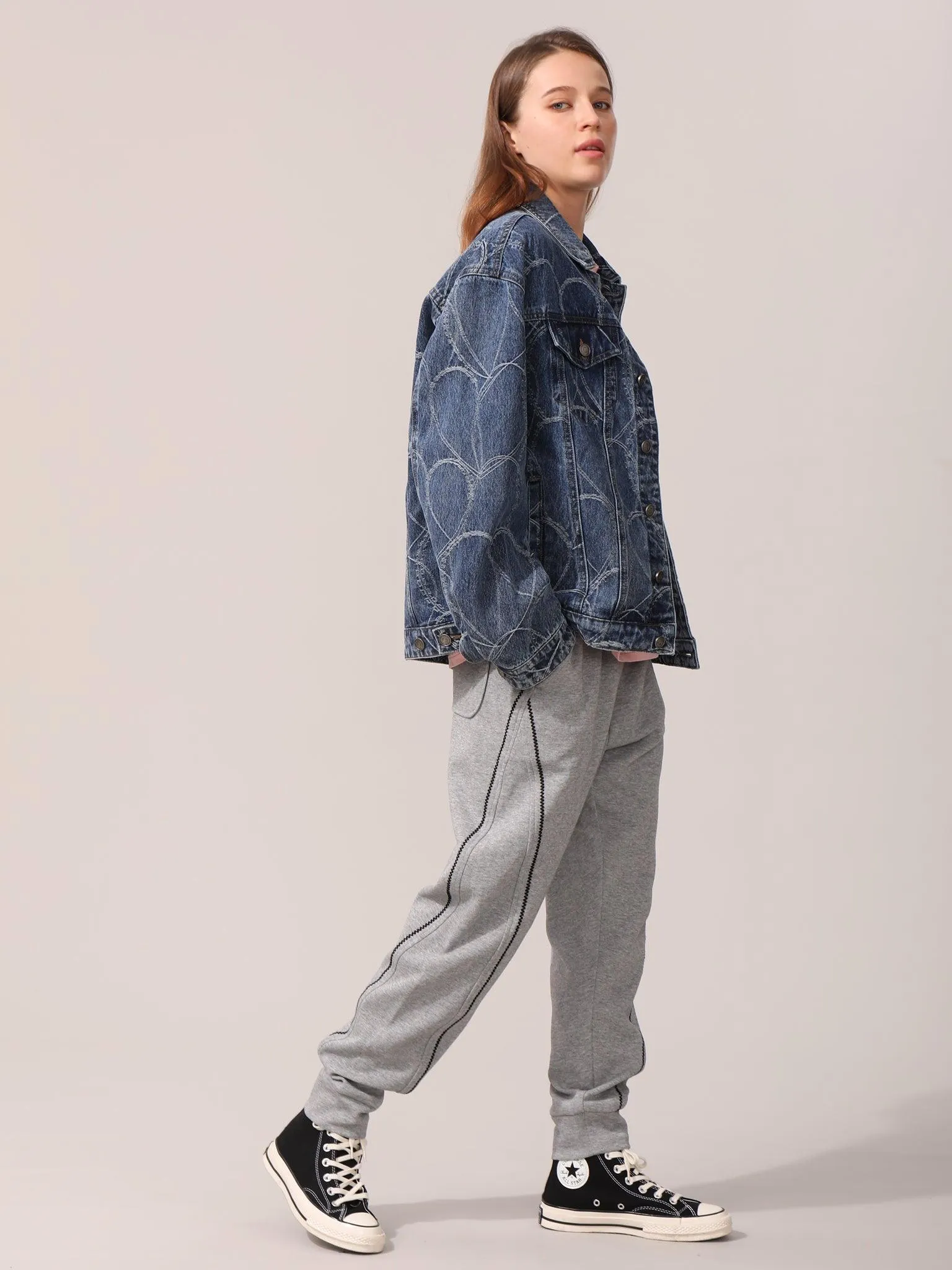 Claybourn Washed Pattern Denim Jacket