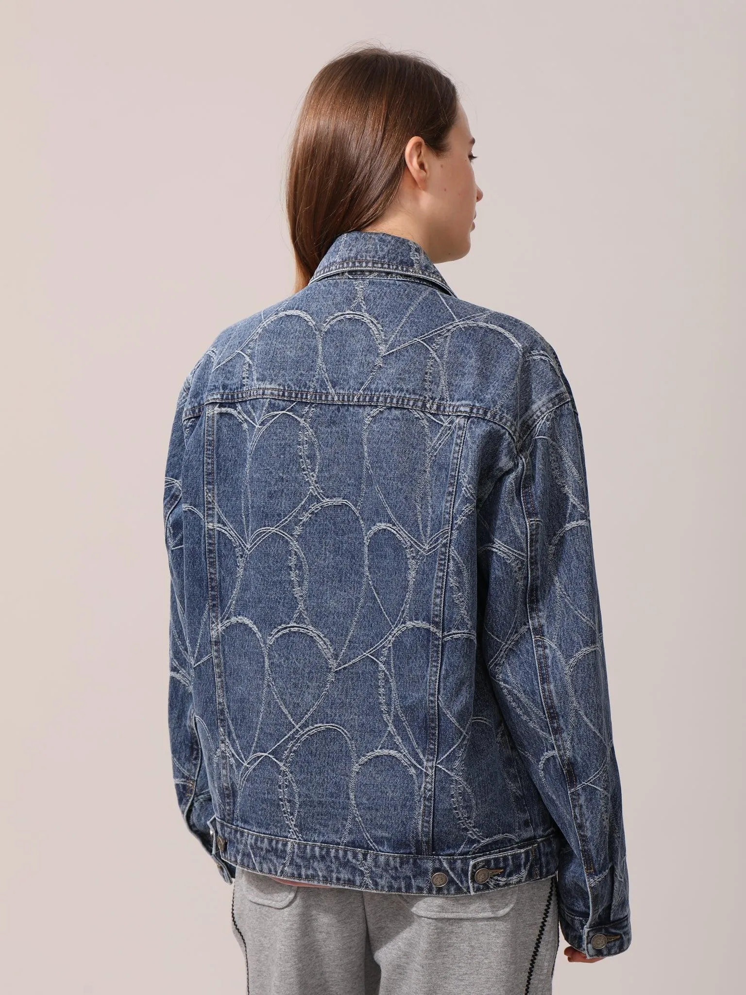 Claybourn Washed Pattern Denim Jacket