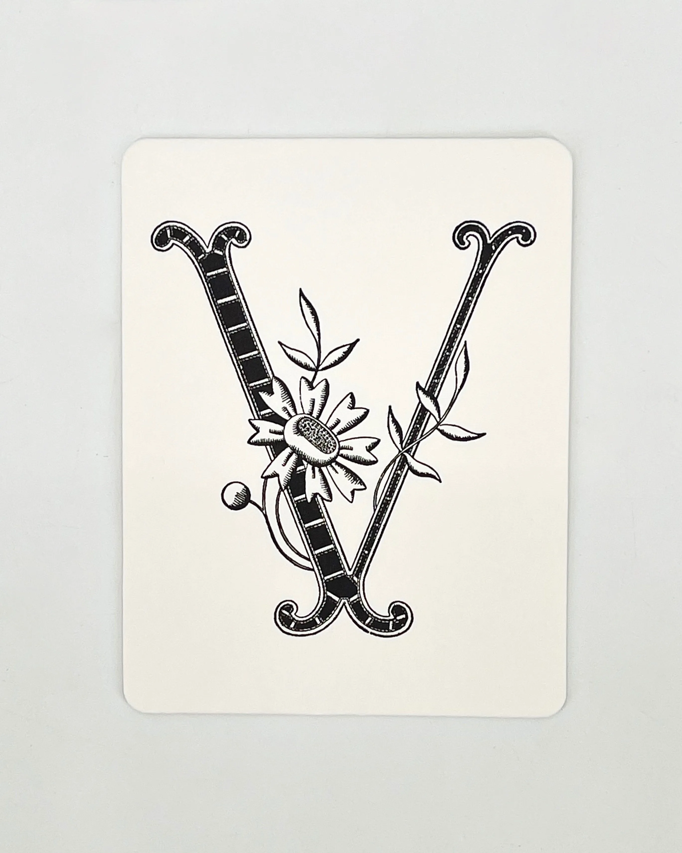 Daisy Monogram Cards