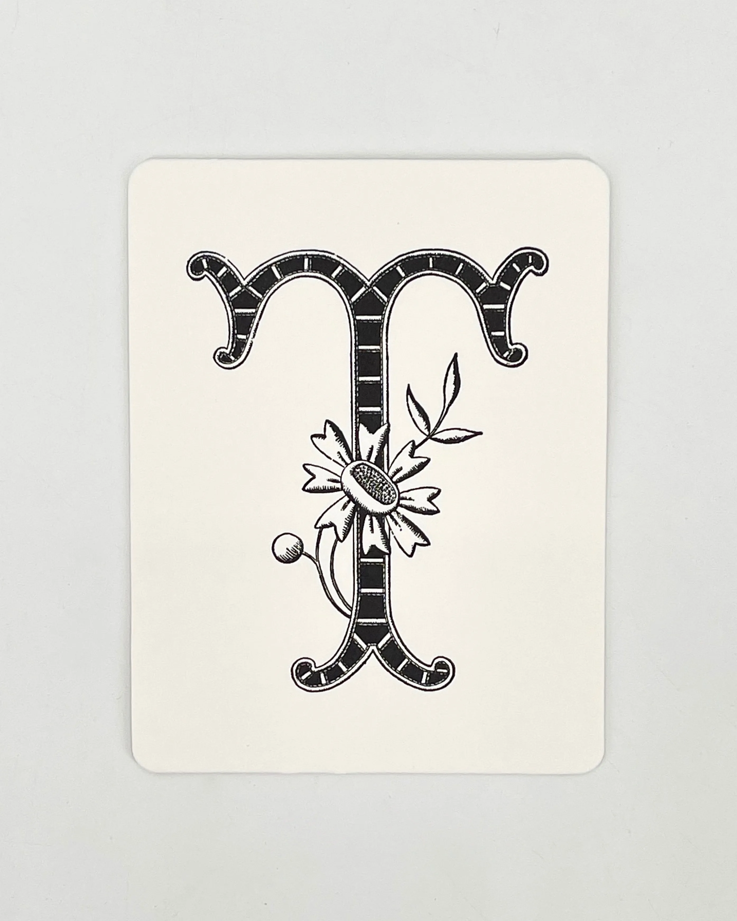 Daisy Monogram Cards