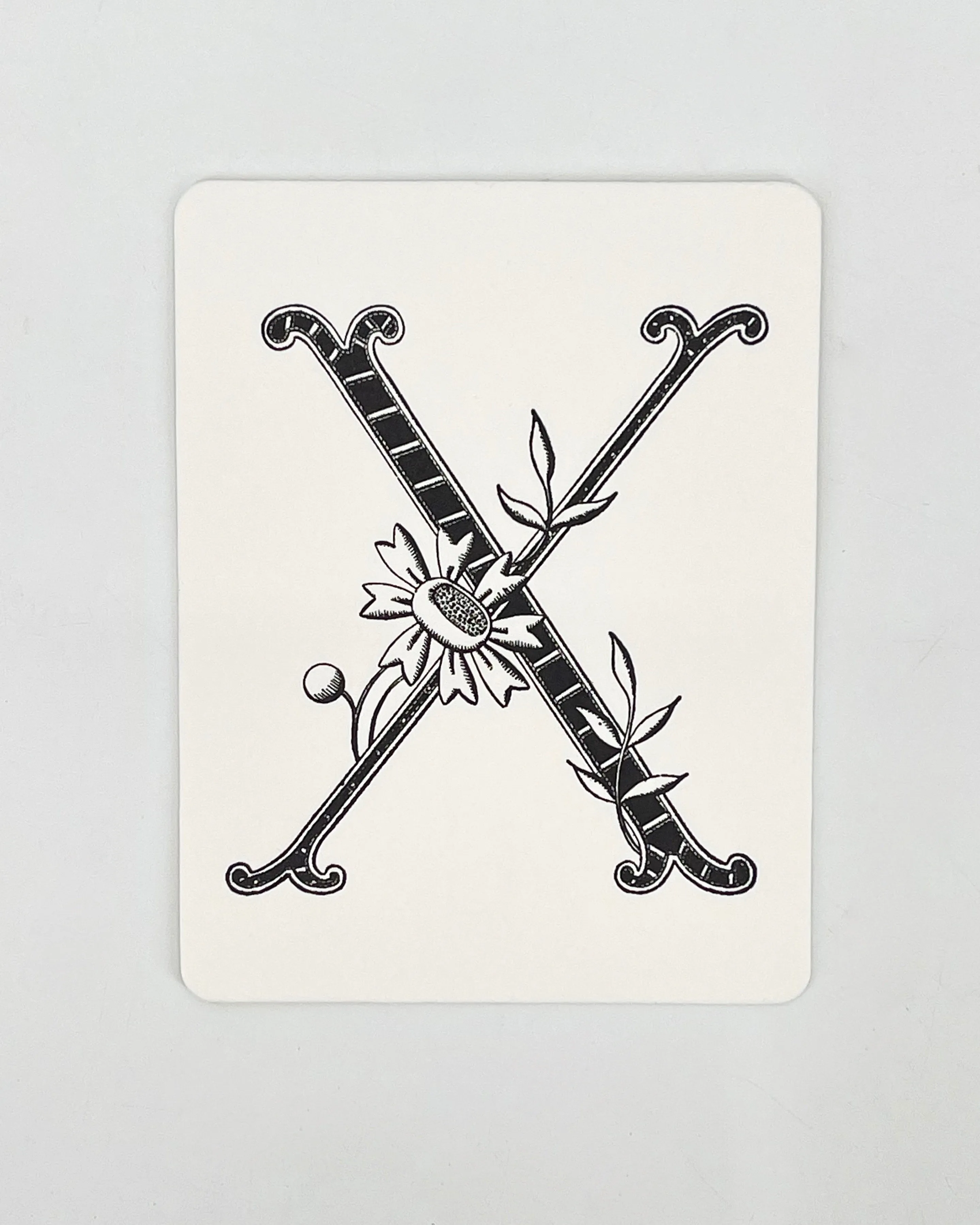 Daisy Monogram Cards