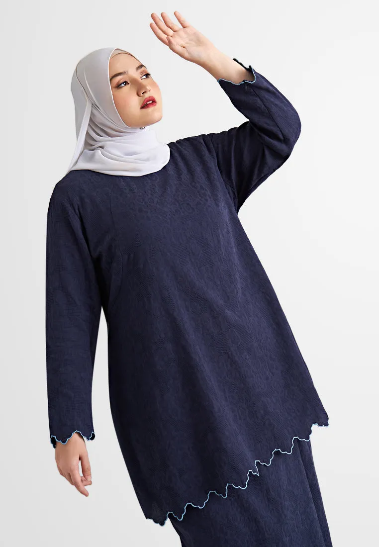 Elmiya Oriental Pre-Raya Embroidery Kurung Set