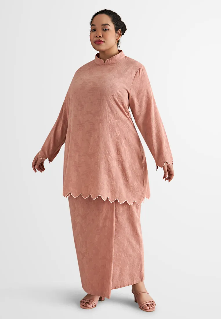 Elmiya Oriental Pre-Raya Embroidery Kurung Set