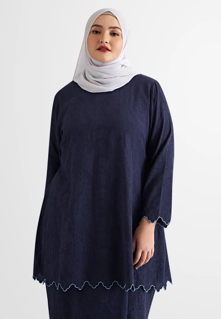 Elmiya Oriental Pre-Raya Embroidery Kurung Set