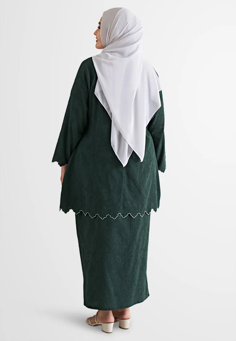 Elmiya Oriental Pre-Raya Embroidery Kurung Set