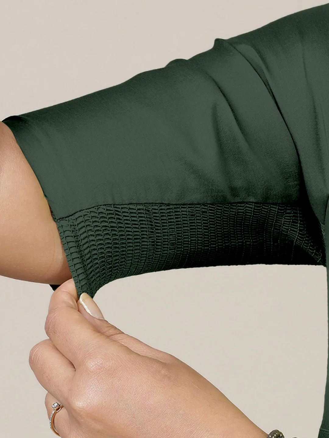 Faiza x Rozaana | A Line Kurta in Pine Green with Thread Work | Coords or Only Kurta