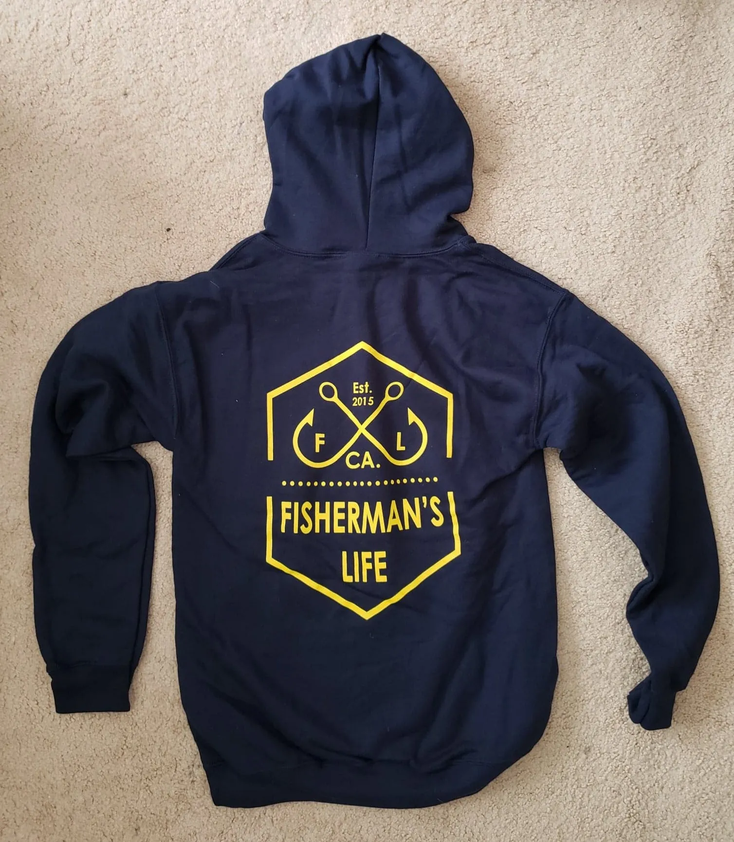 Fisherman's Life® Lingcod & Logo Zip-up Hoodie