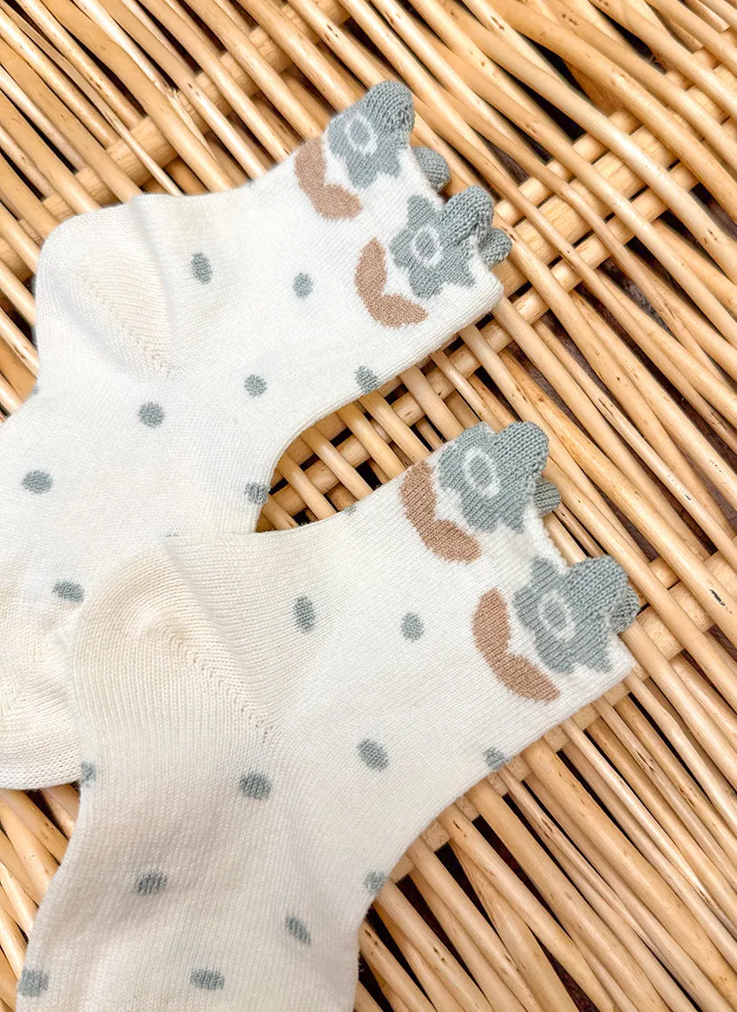 floral short socks