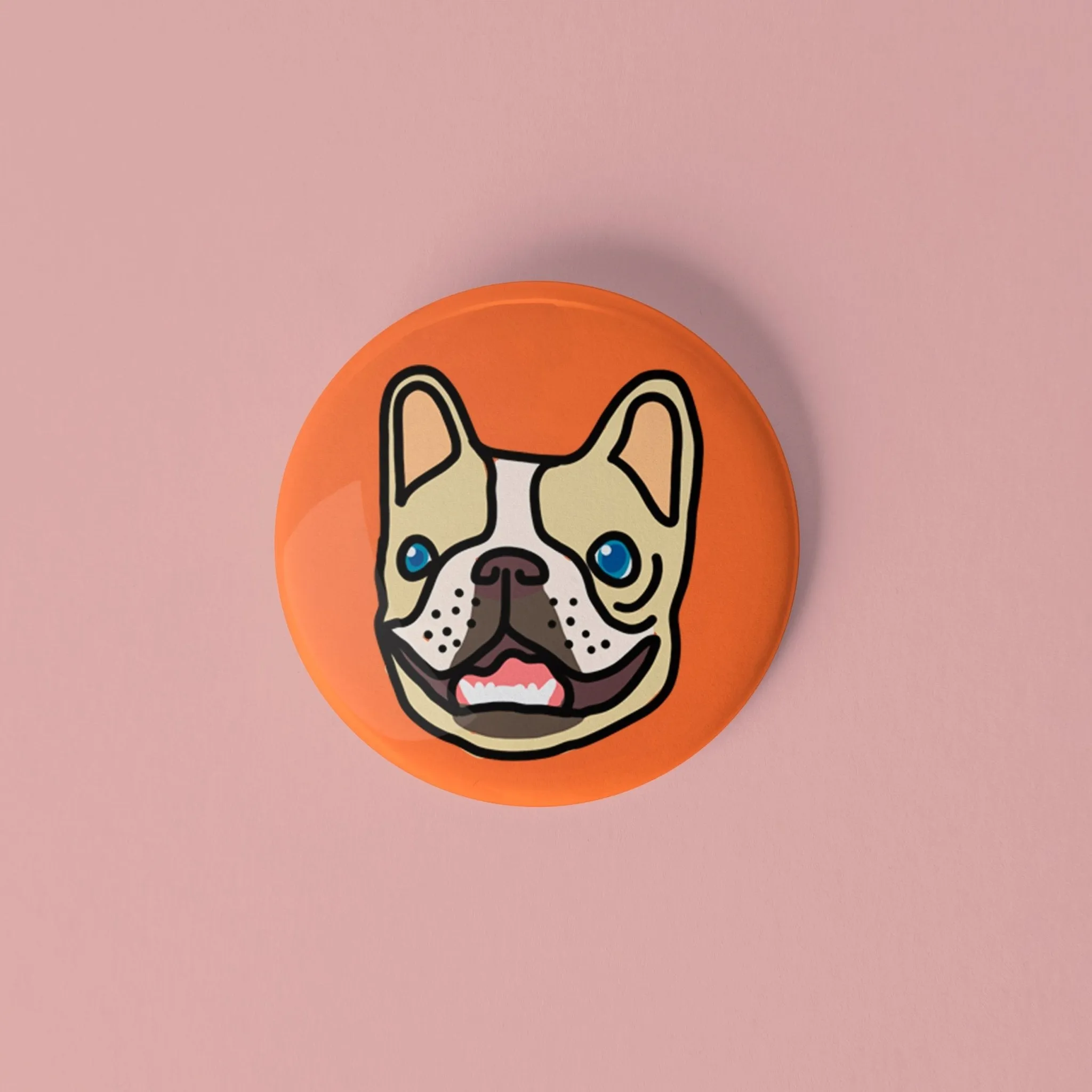 French Bulldog pinback button