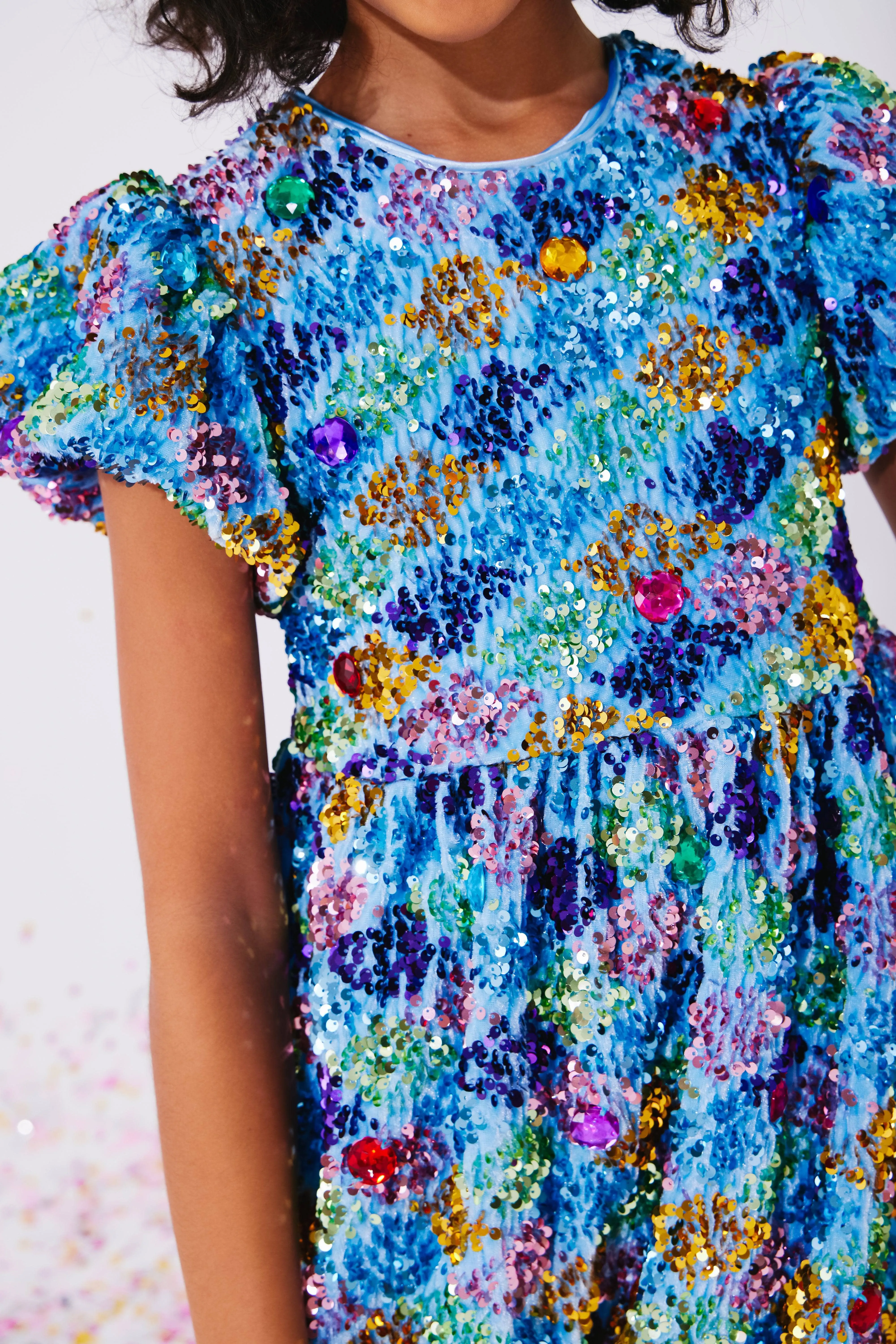 Gliterati Diamond Gem Sequin Dress