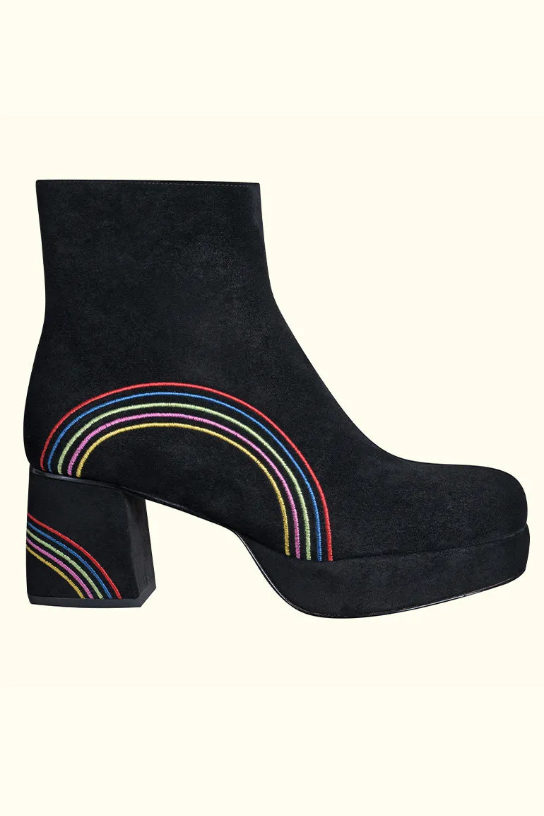I Took A Trip Rainbow Platform Boot