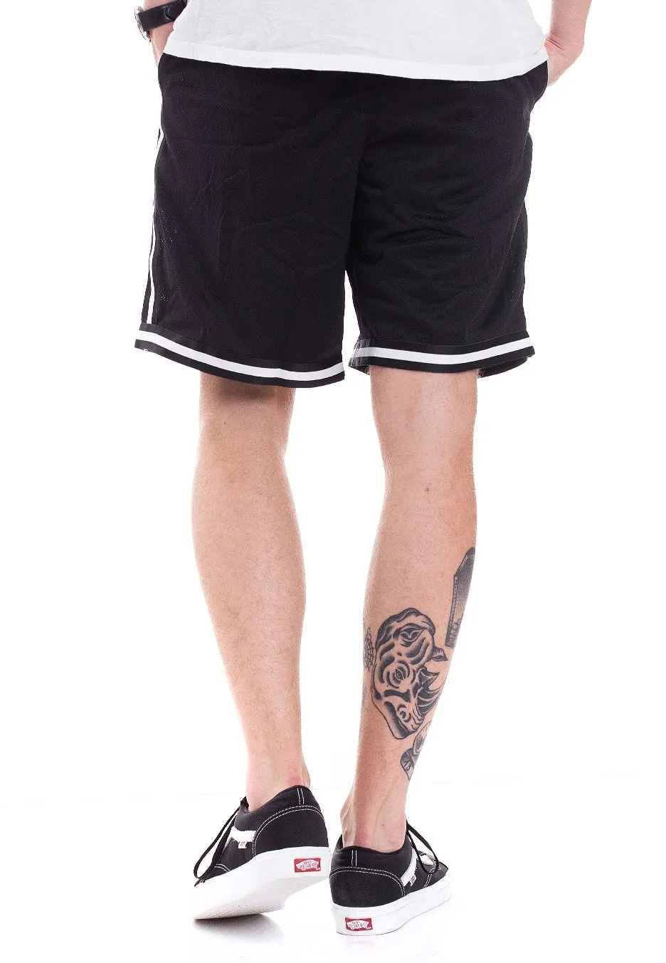 Impericon - Plain White Striped  - Shorts