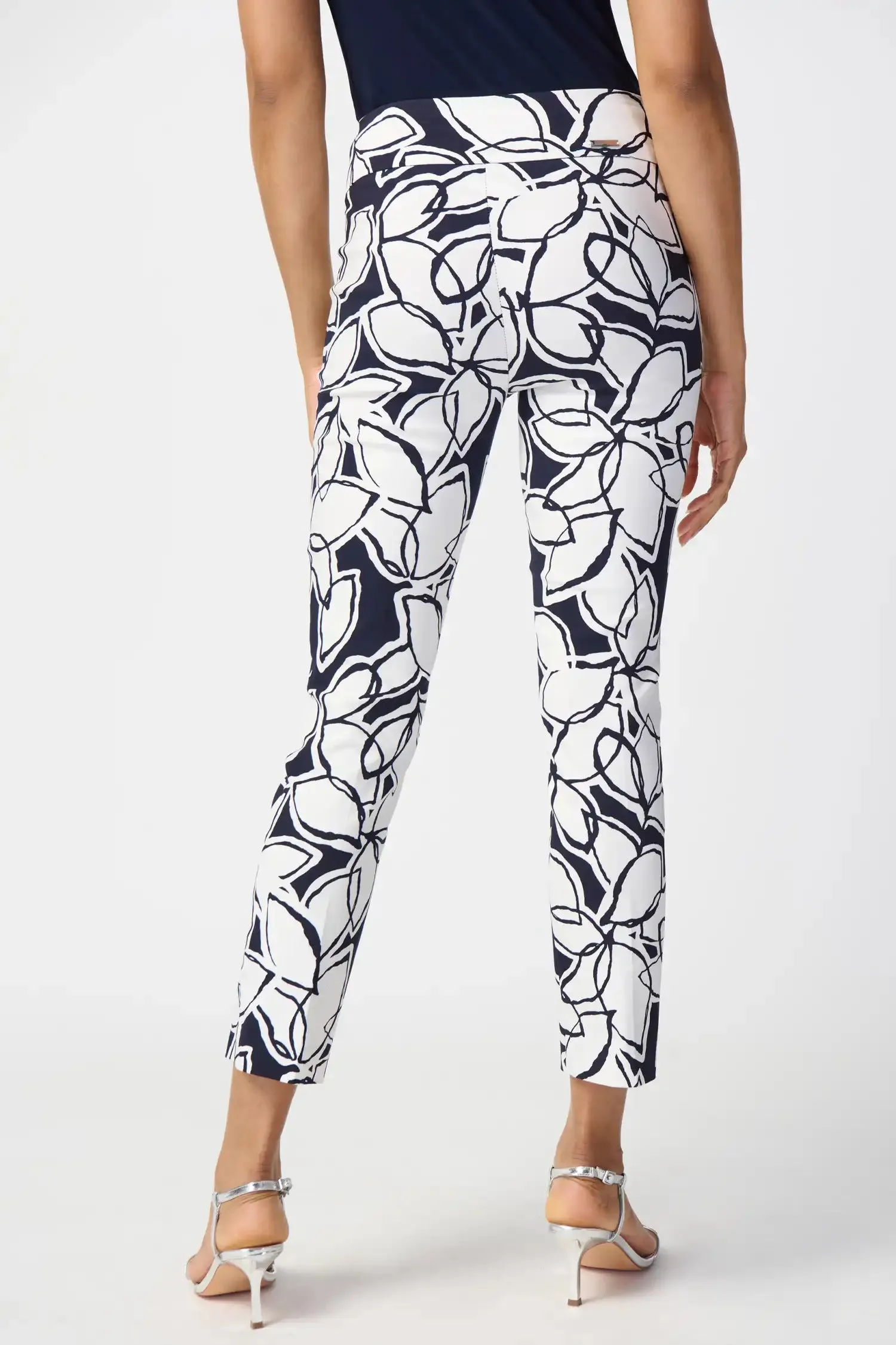 Joseph Ribkoff Midnight Blue/Vanilla Trouser Style 241270-2229