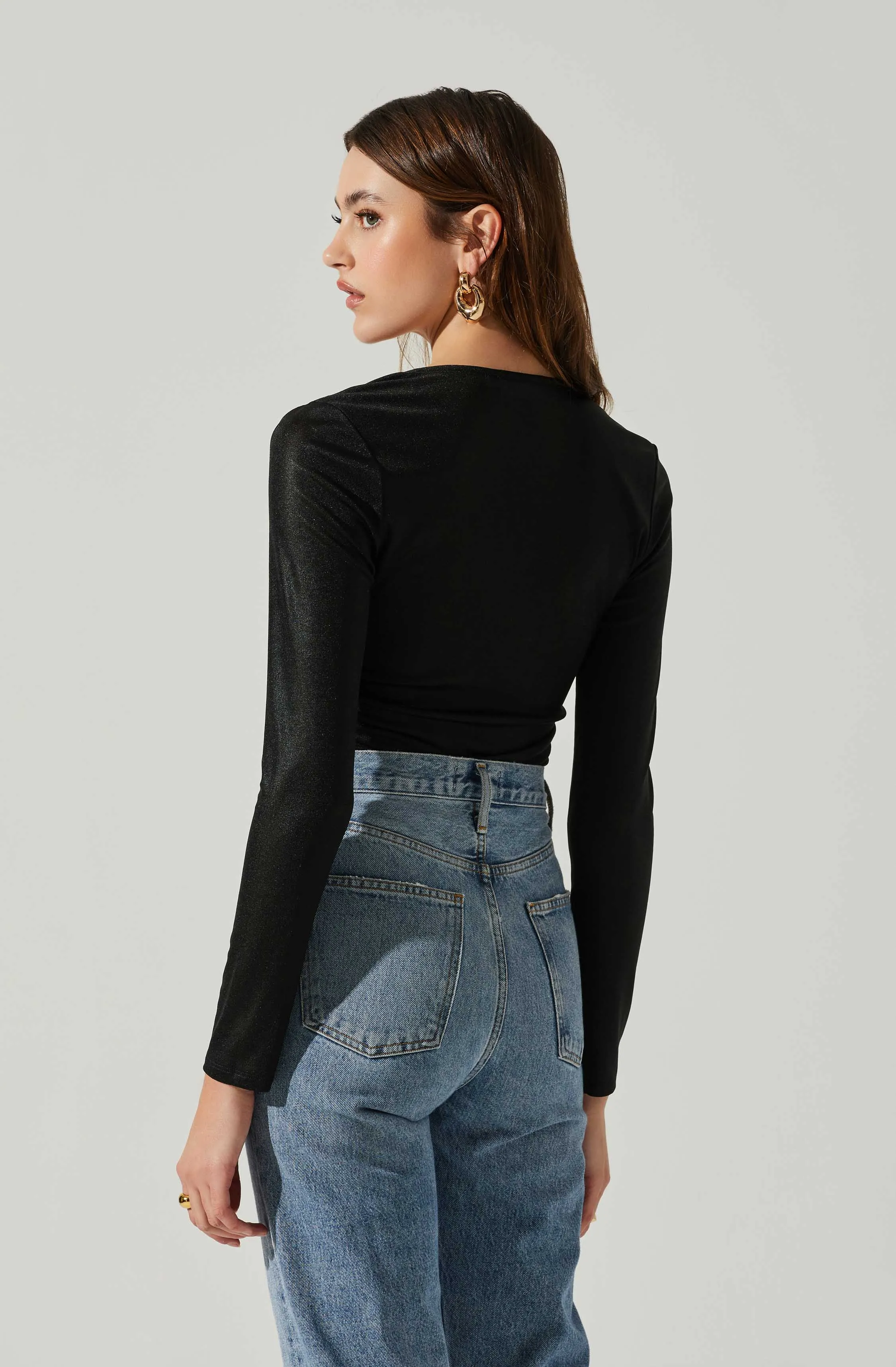 Josie Front Cutout Long Sleeve Bodysuit