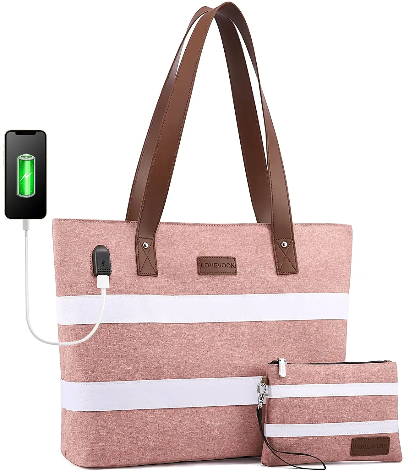 Laptop Shoulder Work Tote Bag