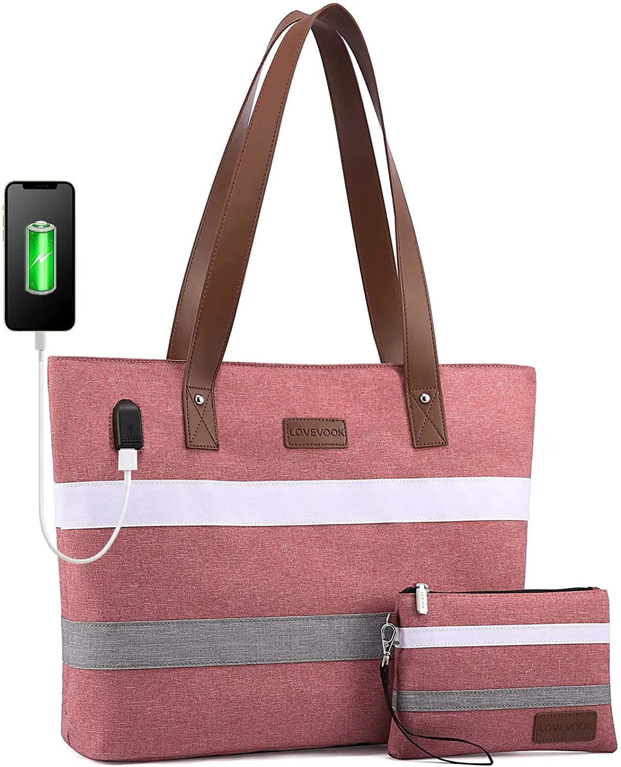 Laptop Shoulder Work Tote Bag