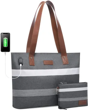 Laptop Shoulder Work Tote Bag